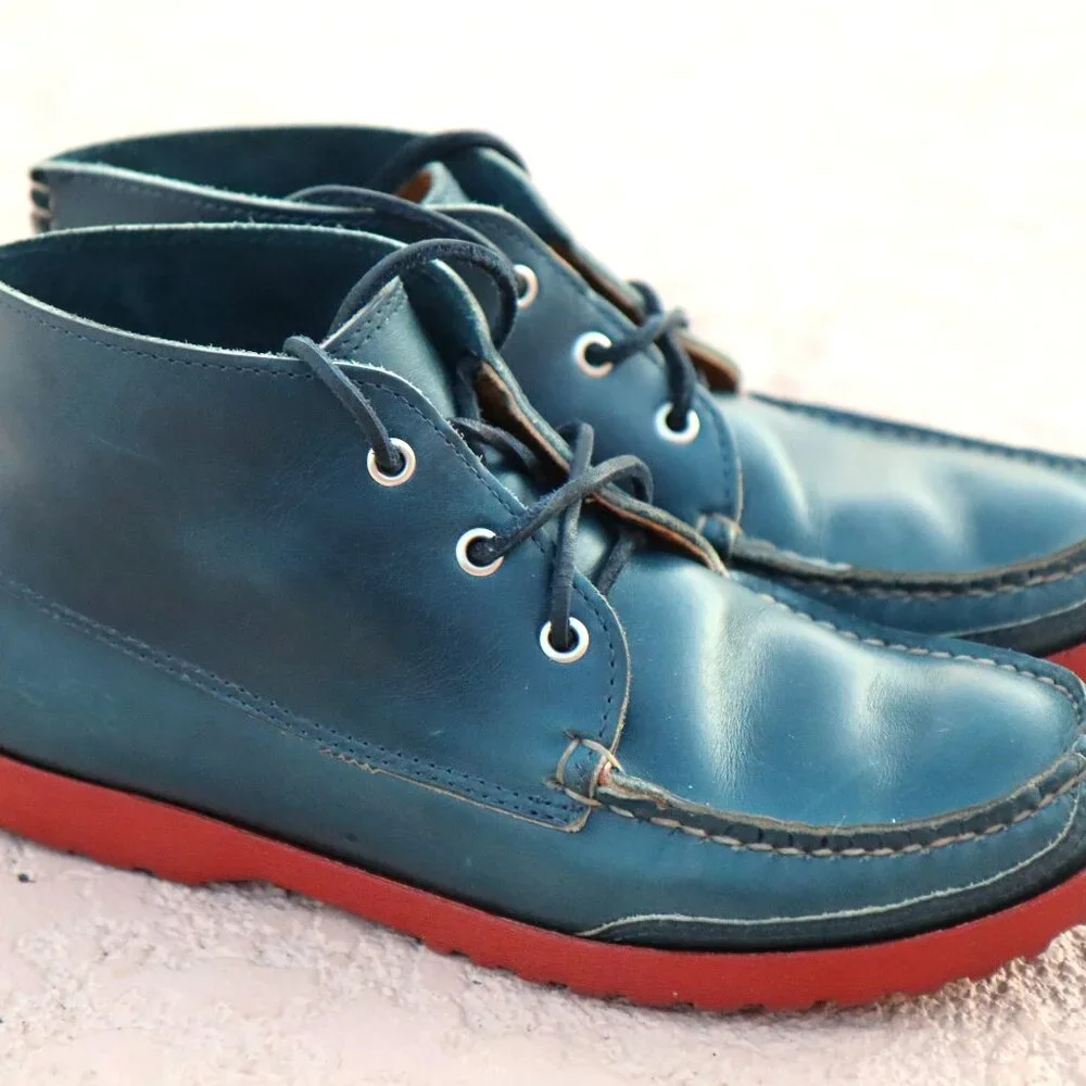 Quoddy Kennebec USA Made Moccasin Boots - Vibram Lug Sole - Mens Size 7.5D - Picture 3 of 16